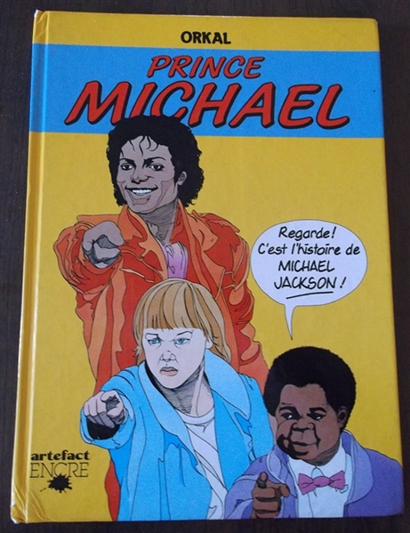 Michael Jackson Twice Signed Rare Hard Cover "Prince Michael" Comic Book